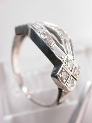 Art Deco Antique Diamond Wedding Ring